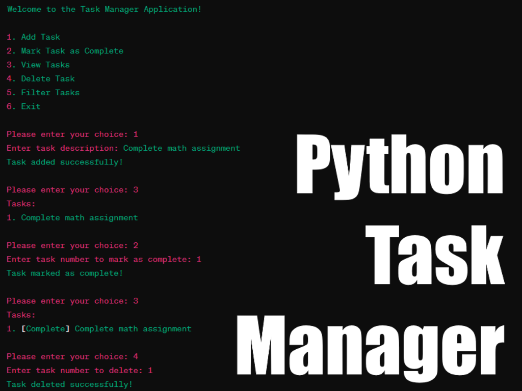Python Task Manager