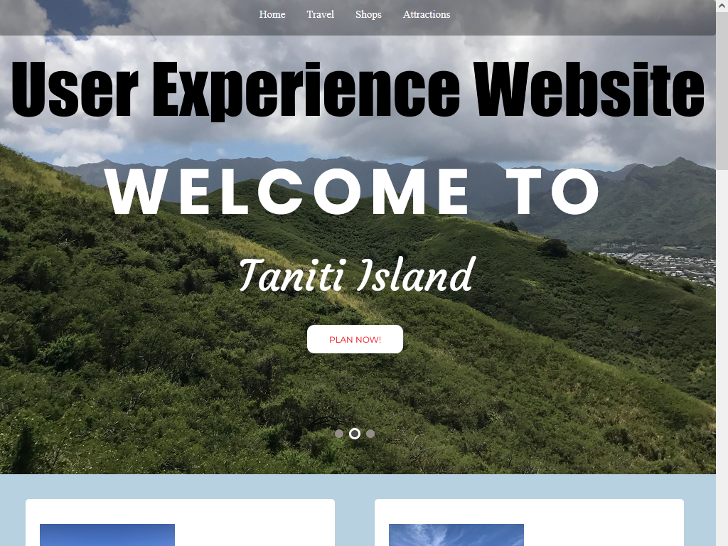 User Experience Website